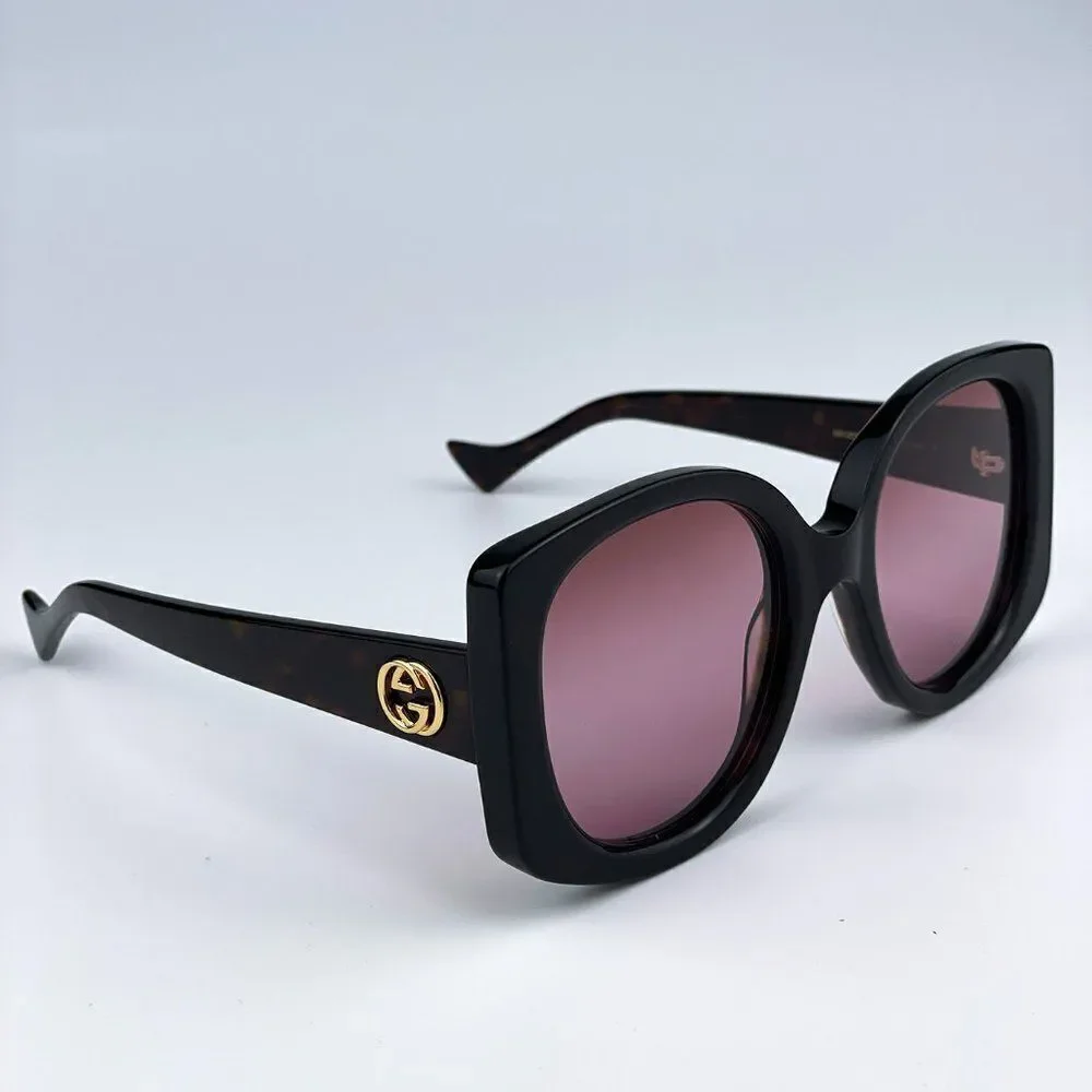 SALE! NEW Gucci GG1257S 003 Havana Gradient Butterfly Oversized Women Sunglasses
